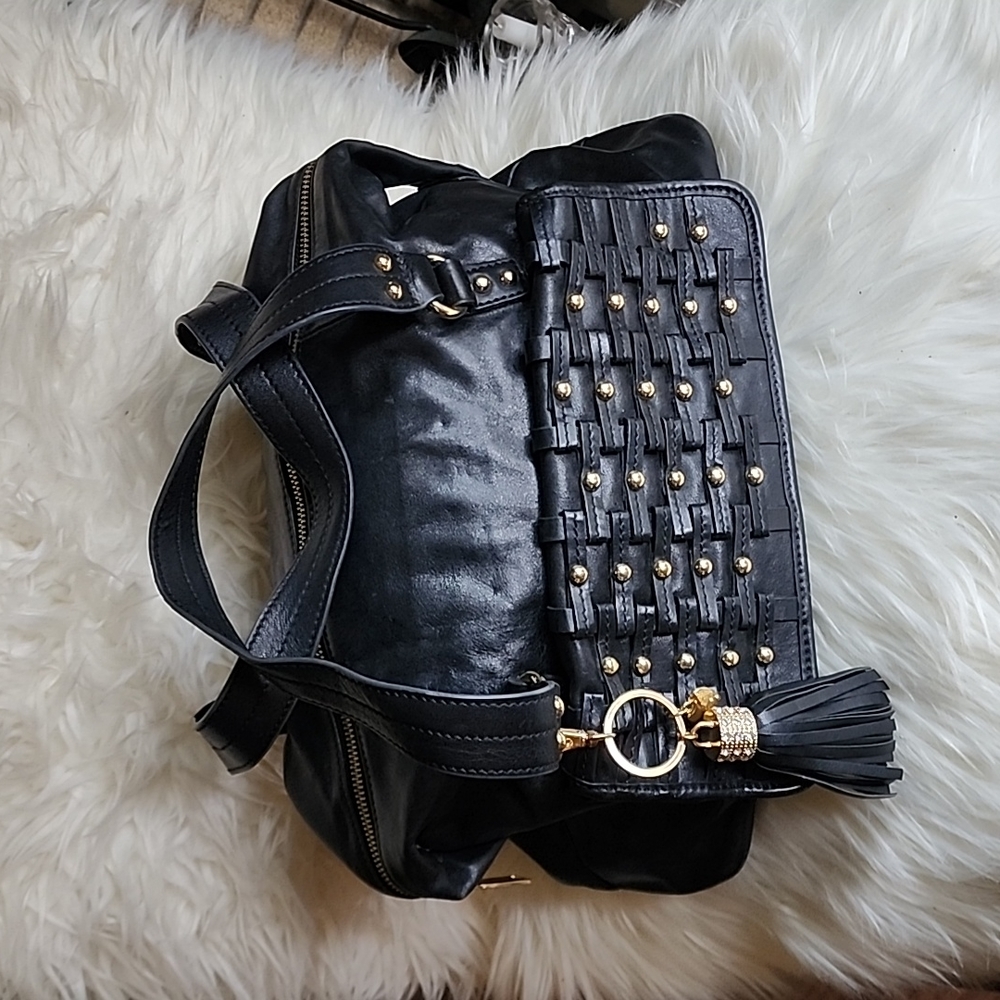 Hype Leather Shoulder Hand bag Purse